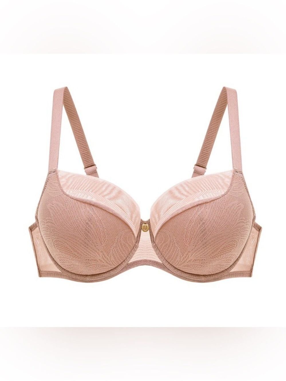 Understance Leslie Smooth Lace FlexWire Lightly Padded Demi Bra in toffee 40DD